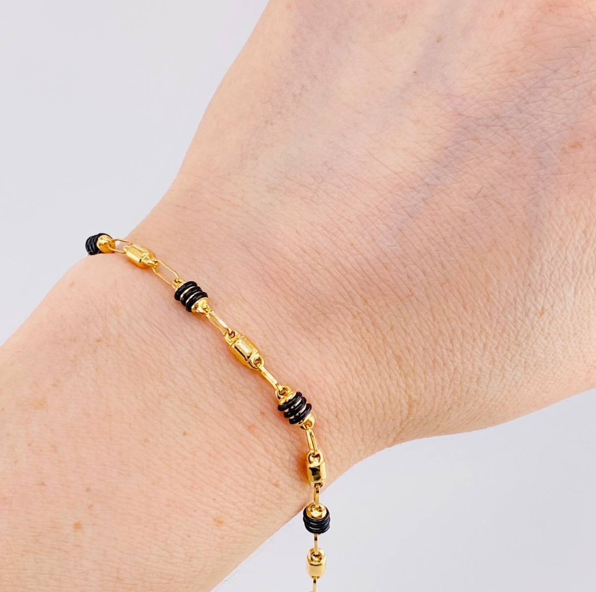 Pulso Rústico 3.2g / 22cm / 3.5mm Oro Amarillo 18K