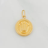 Dije Corona Circular 0.9g / 2cm Oro Amarillo 18K
