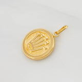 Dije Corona Circular 0.95g / 2cm Oro Amarillo 18K