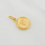 Dije Corona Circular 0.45g / 1.5cm Oro Amarillo 18K