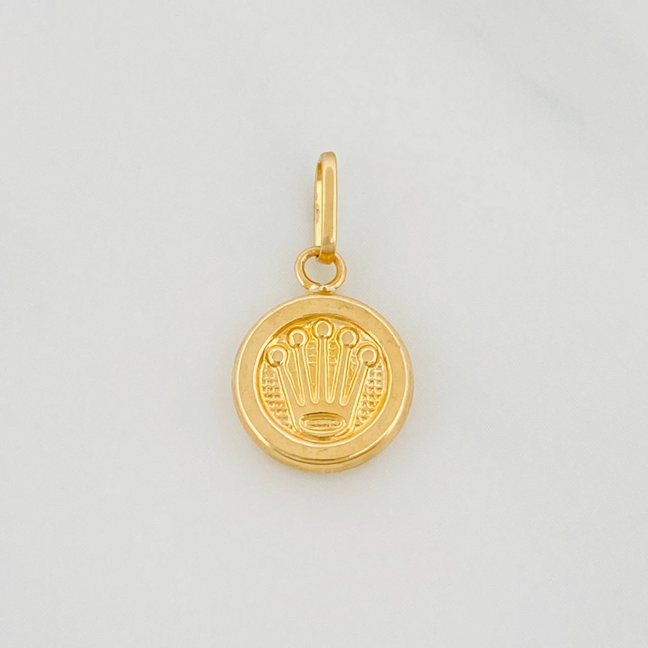 Dije Corona Circular 0.55g / 2cm Oro Amarillo 18K