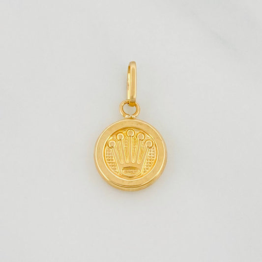 Dije Corona Circular 0.55g / 2cm Oro Amarillo 18K