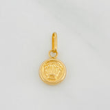 Dije Corona Circular 0.35g / 1.5cm Oro Amarillo 18K