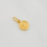Dije Corona Circular 0.35g / 1.5cm Oro Amarillo 18K