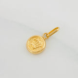Dije Corona Circular 0.3g / 1.5cm Oro Amarillo 18K