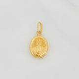 Dije Medalla Virgen Milagrosa 0.45g / 1.7cm Oro Amarillo 18K