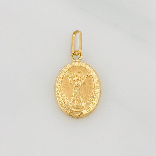 Dije Medalla Divino Niño 0.65g / 2cm Oro Amarillo 18K