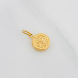 Dije Medalla San Benito 0.6g / 1.7cm Oro Amarillo 18K