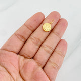 Dije Medalla San Benito 0.6g / 1.7cm Oro Amarillo 18K