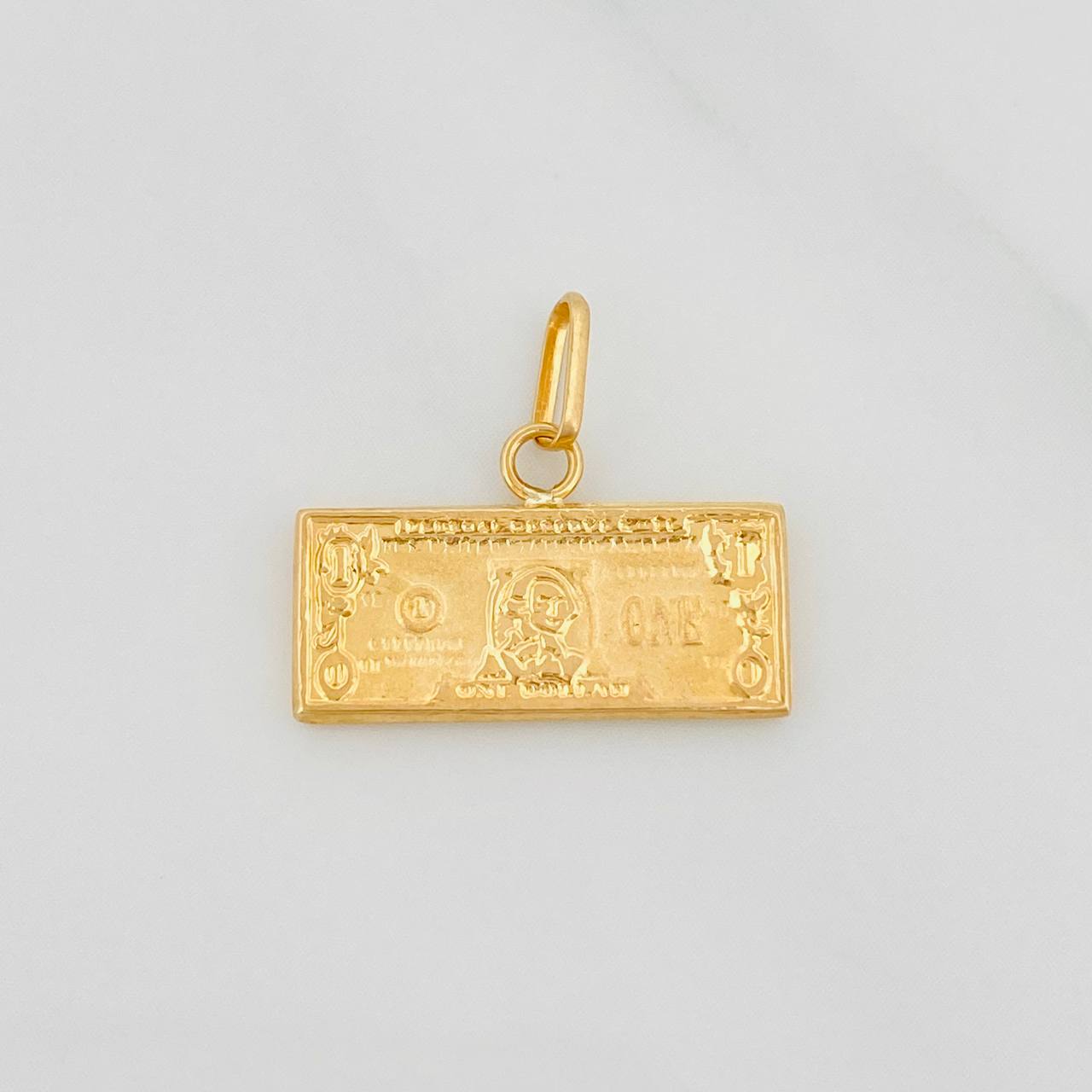 Dije Billete Dolar 0.8g / 1.6cm Oro Amarillo 18K