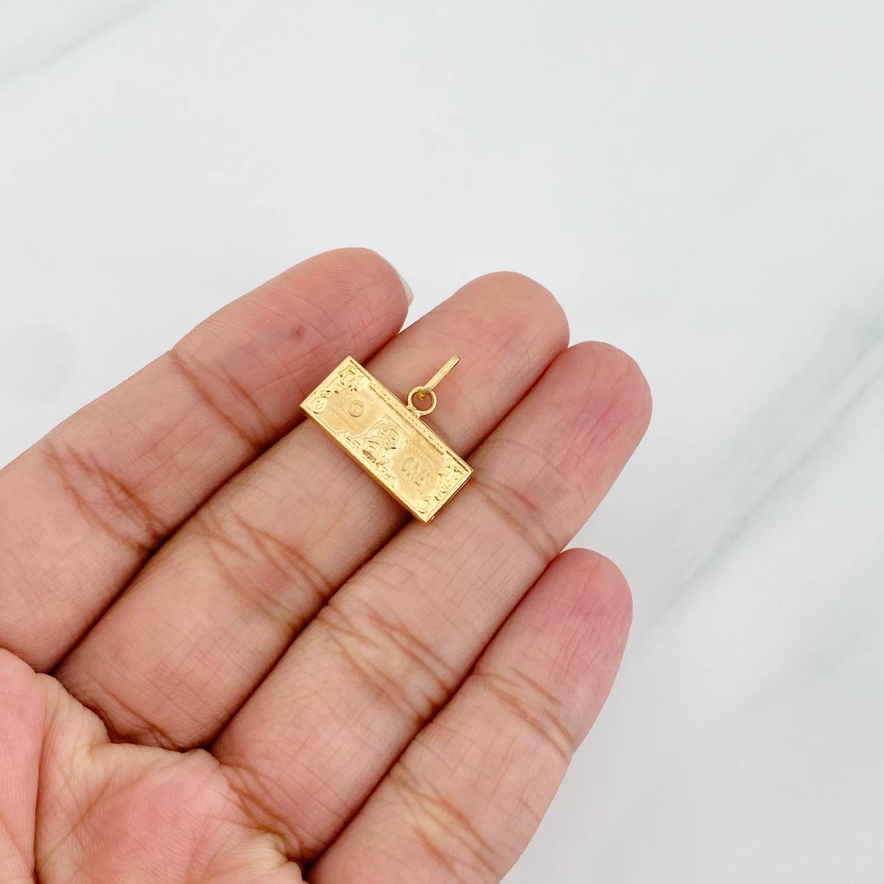 Dije Billete Dolar 0.8g / 1.6cm Oro Amarillo 18K