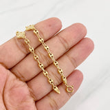 Tobillera GC Trebol 4.05g / 23cm / 3.5mm Oro Amarillo 18K