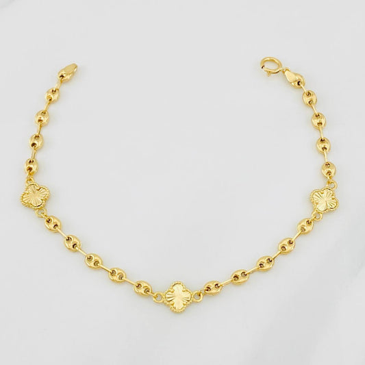 Pulso GC Trebol 3.3g / 17cm / 3.4mm Oro Amarillo 18K