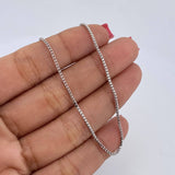 Cadena Franco 5.9gr / 60.6cm / 1.1mm Oro Blanco +4 18K &