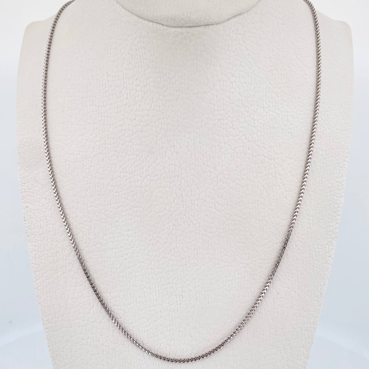 Cadena Franco 5.9gr / 60.6cm / 1.1mm Oro Blanco +4 18K &