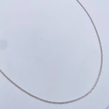 Cadena Escalera 1.5gr / 50.2cm / 1.2mm Oro Blanco +3 18K $