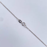 Cadena Escalera 1.5gr / 50.2cm / 1.2mm Oro Blanco +3 18K $