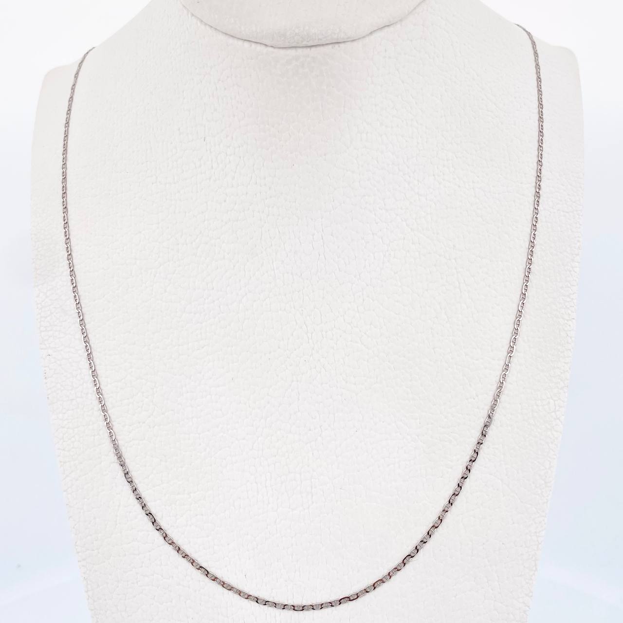 Cadena Escalera 1.5gr / 50.2cm / 1.2mm Oro Blanco +3 18K $