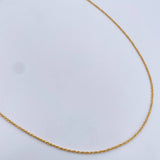 Cadena Lazo 0.95gr / 49.8cm / 1.1mm Oro Amarillo +3 18K &