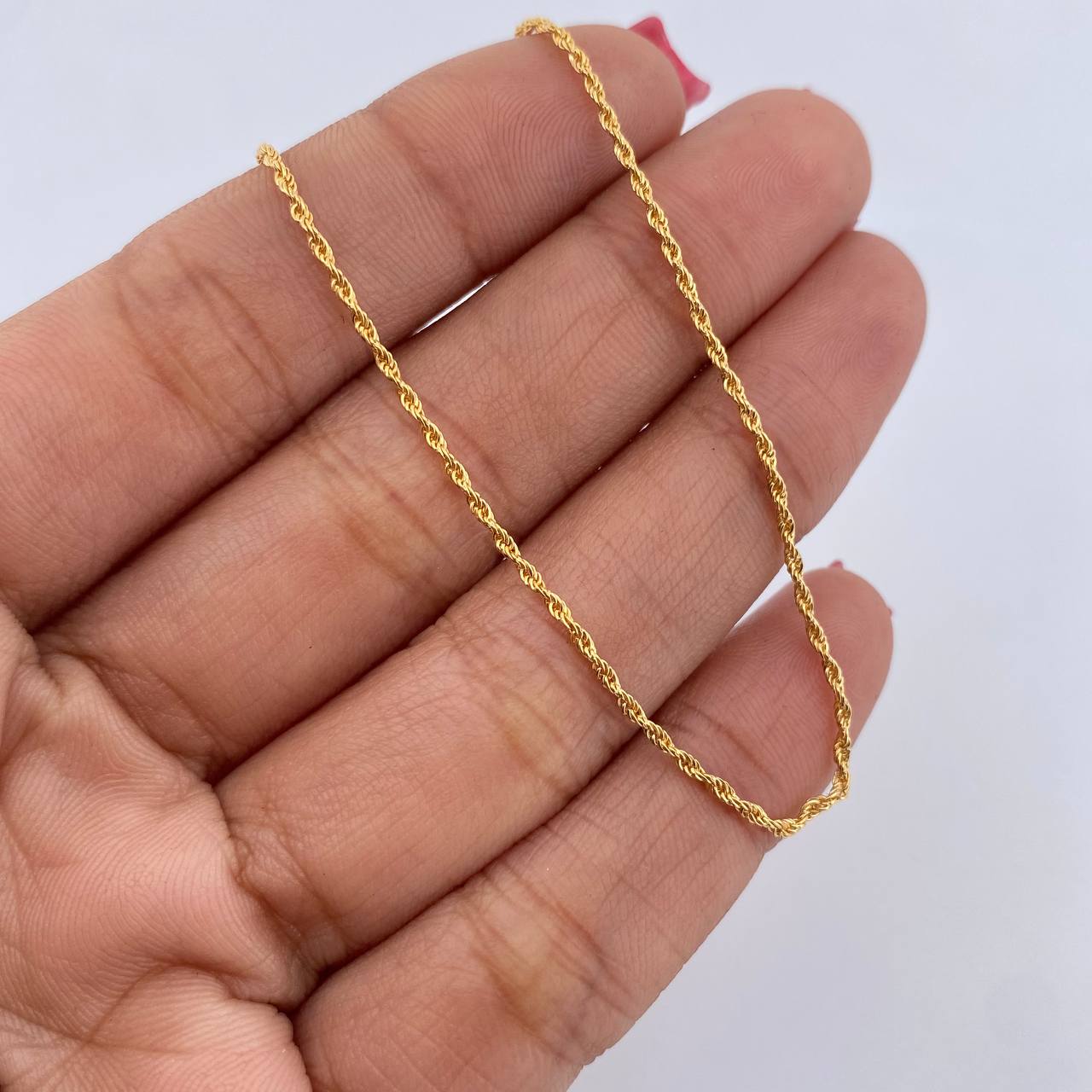 Cadena Lazo 0.95gr / 49.8cm / 1.1mm Oro Amarillo +3 18K &