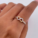Anillo Infinito 1.55gr / T6 / Oro 18K $