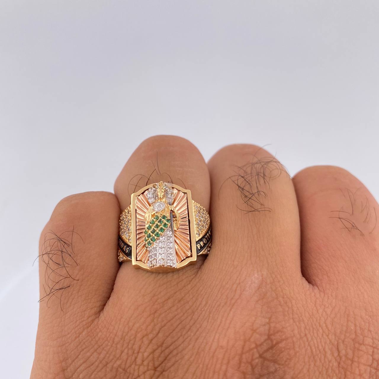 Anillo San Judas Tadeo 10.1gr / T9 1/2 / Oro 18K $