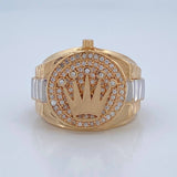 Anillo Correa Corona RX 13gr / T10 1/4 / Oro 18K $