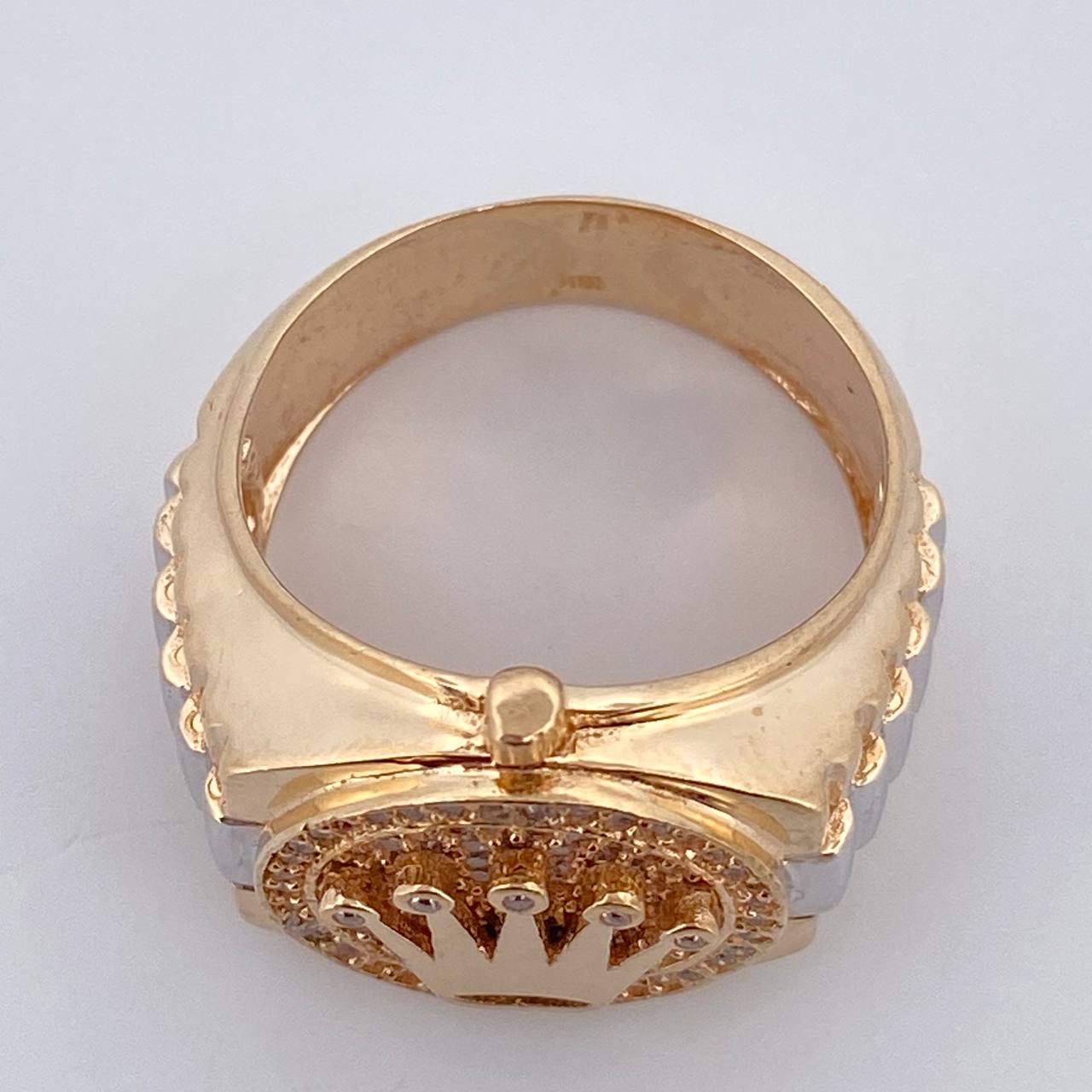 Anillo Correa Corona RX 13gr / T10 1/4 / Oro 18K $