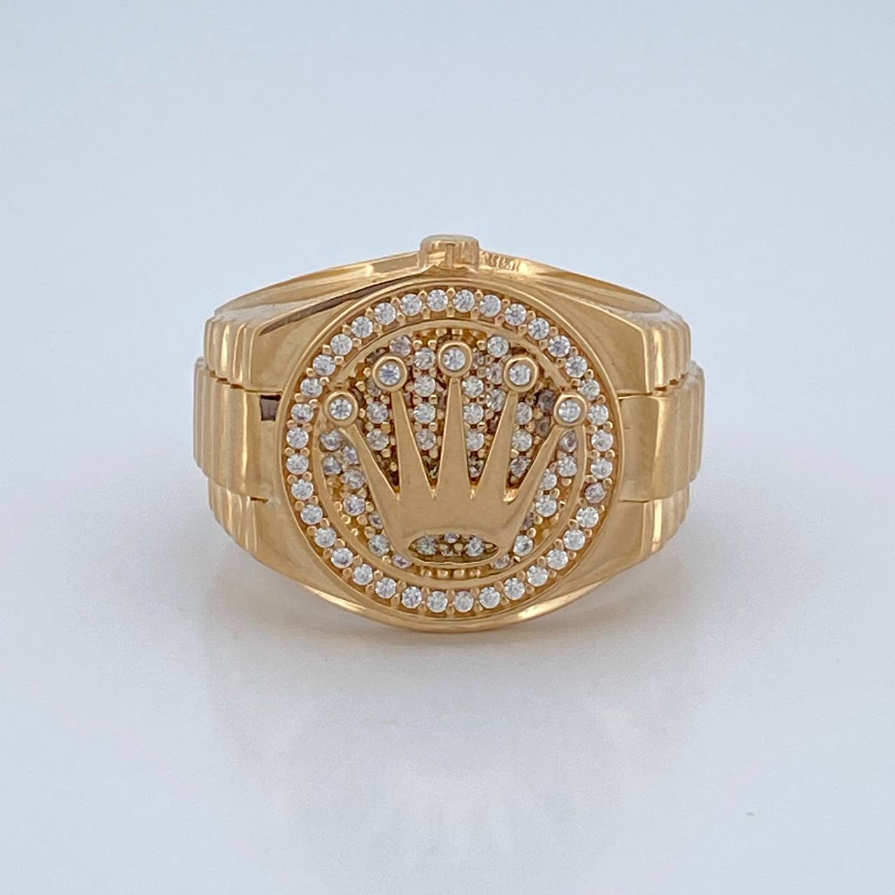 Anillo Correa Corona RX 9.4gr / T10 1/4 / Oro 18K $