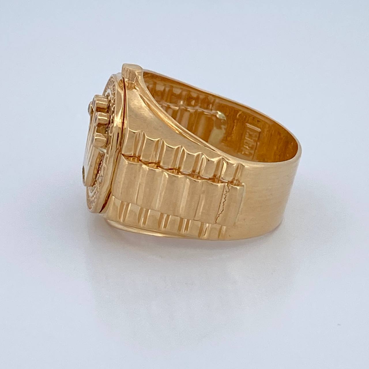 Anillo Correa Corona RX 9.4gr / T10 1/4 / Oro 18K $