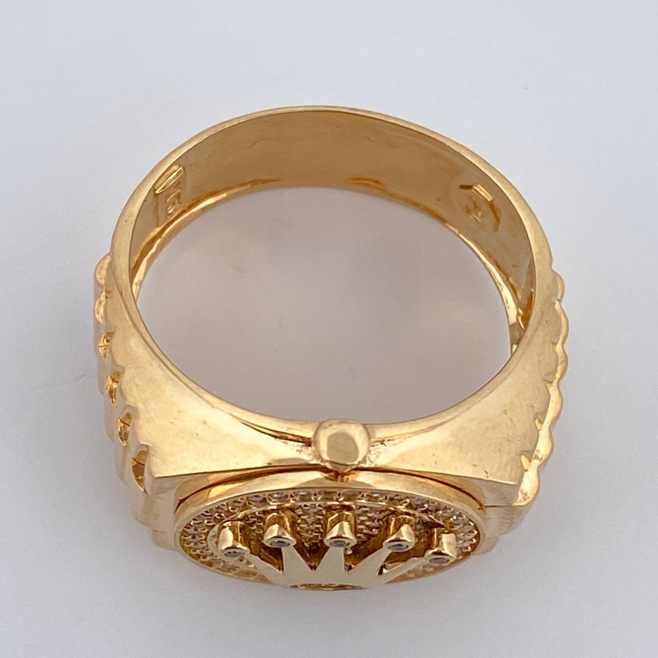 Anillo Correa Corona RX 9.4gr / T10 1/4 / Oro 18K $
