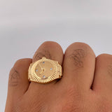 Anillo Reloj 11.95gr / T9 1/2 / Oro 18K $