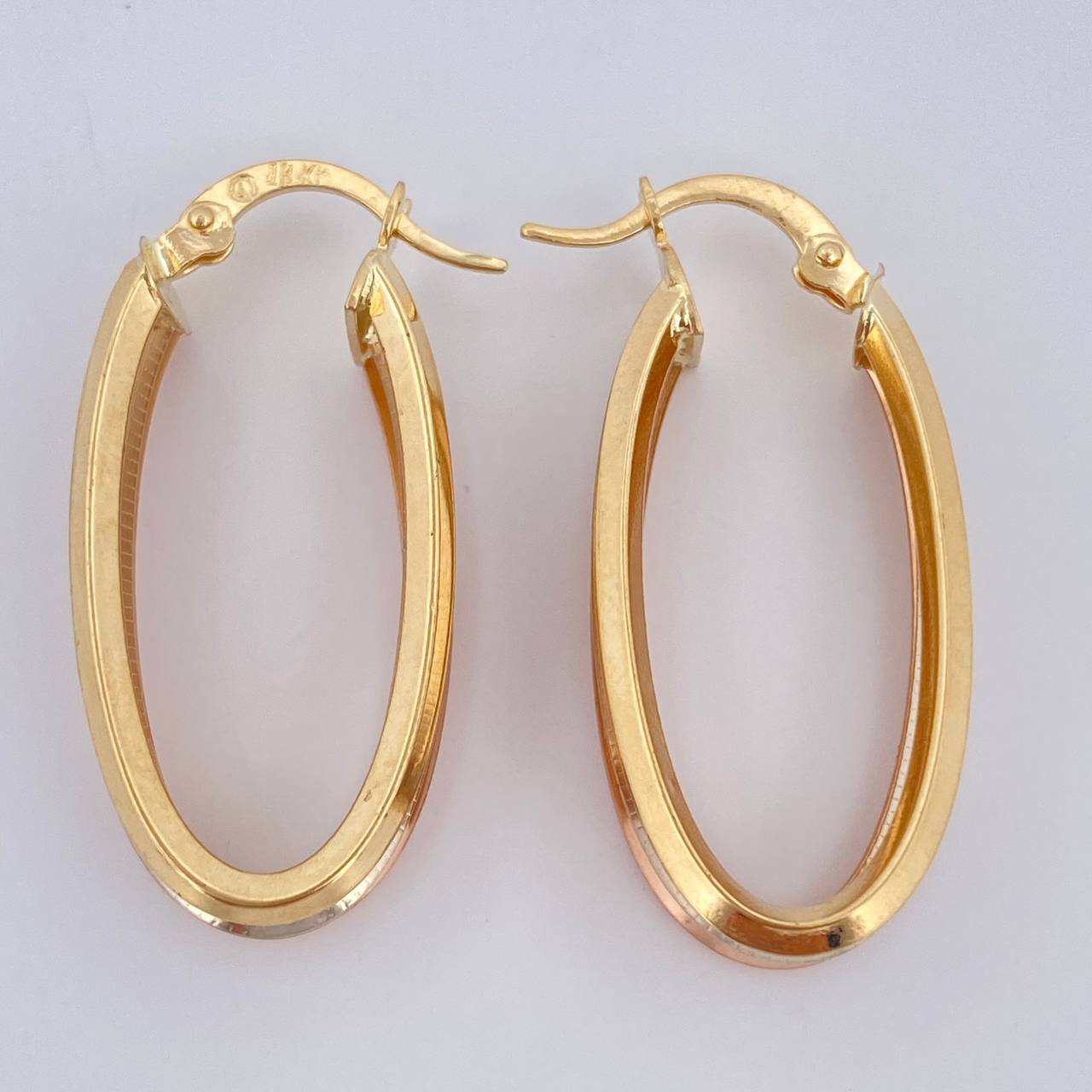 Candongas Aleja Ovalada 2.85gr / 3cm / Oro 18K &