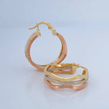 Candongas Aleja Ondas 3.05gr / 2.7cm / Oro 18K &