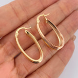 Candongas Aleja Ovalada 2.85gr / 3cm / Oro 18K &