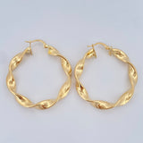 Candongas Amber 5.4gr / 4cm / Oro 18K &