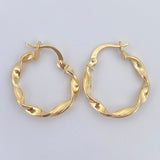 Candongas Jenn 1.25gr / 2.2cm / Oro 18K &