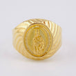 Anillo Bordeado Virgen del Carmen 3.5g / T10 1/4 Oro Amarillo 18K