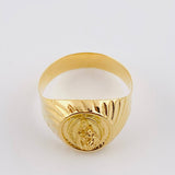Anillo Bordeado Virgen del Carmen 3.5g / T10 1/4 Oro Amarillo 18K