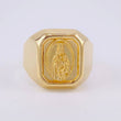 Anillo Bordeado Virgen del Carmen 3.85g / T9 1/4 Oro Amarillo 18K