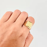 Anillo Bordeado Virgen del Carmen 3.85g / T9 1/4 Oro Amarillo 18K