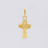 Dije Cruz Estriada 0.35g / 1.8cm Oro Amarillo 18K