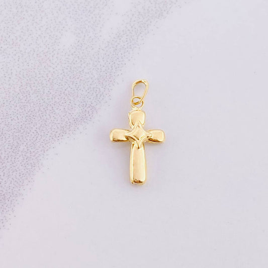 Dije Cruz Estrella 0.35g / 1.9cm Oro Amarillo 18K