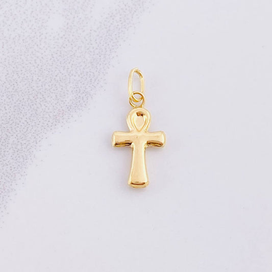 Dije Cruz Egipcia 0.4g / 1.9cm Oro Amarillo 18K