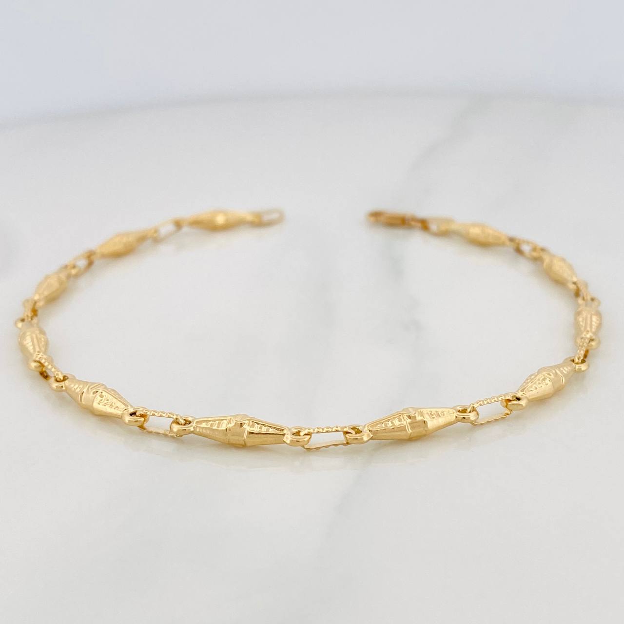 Pulso Dubai 4.25g / 22cm / 3.4mm Oro Amarillo 18K