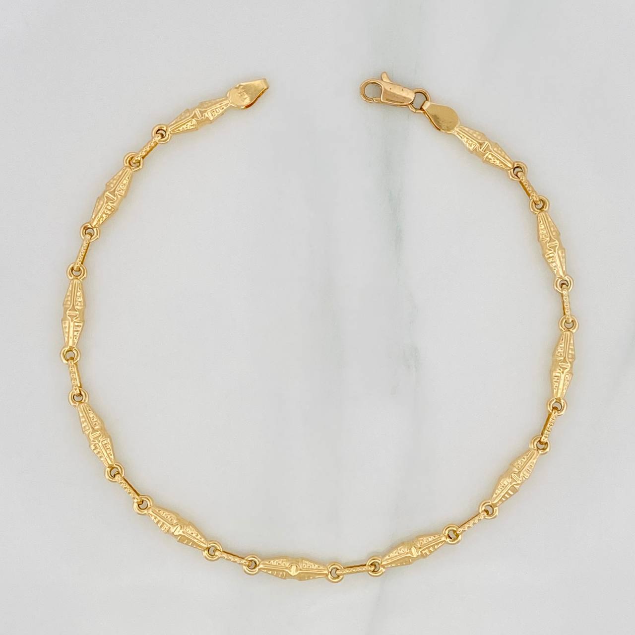 Pulso Dubai 4.25g / 22cm / 3.4mm Oro Amarillo 18K