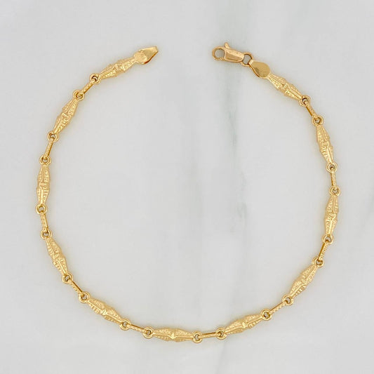 Pulso Dubai 4.25g / 22cm / 3.4mm Oro Amarillo 18K