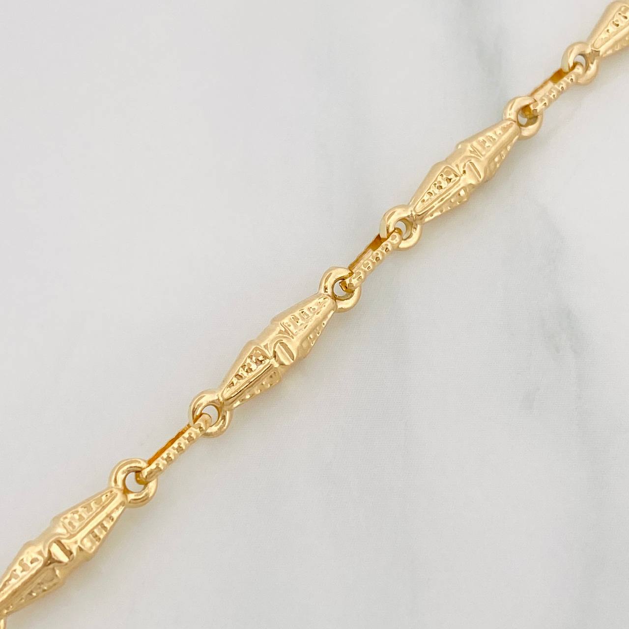 Pulso Dubai 4.25g / 22cm / 3.4mm Oro Amarillo 18K