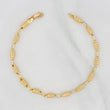 Pulso Rustico Relieve 4.7g / 21.5cm / 3.84mm Oro Amarillo 18K