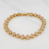 Pulso Trebol 12.35g / 20.5cm / 5.74mm Oro Amarillo 18K